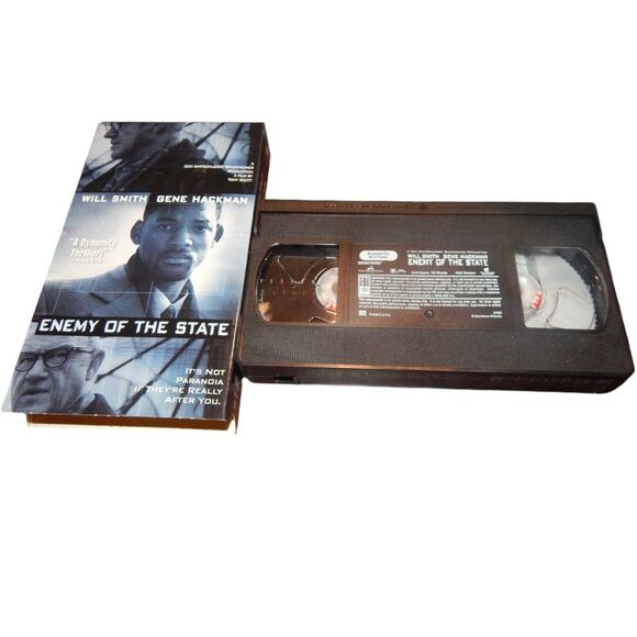 Enemy Of The State Will Smith Gene Hackman vintage VHS in original case - Picture 2 of 5